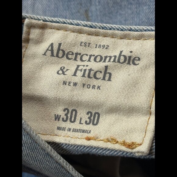 Abercrombie & Fitch Jeans 30 x 30 Mens Bootcut Button Fly Denim A&F Boot - Picture 9 of 11